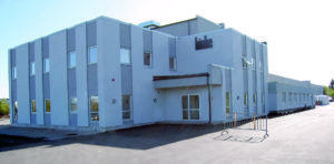 Biobe AS:n toimisto ja tuotantolaitos Fredrikstadissa, Norjassa.